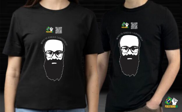 WHO IS ENEAS CARNEIRO? Camisa Unissex - Cor: branca / preta - Imagem 4