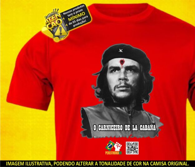Che Guevara - Camisa Unissex - Cor: branca / preta / Vermelha