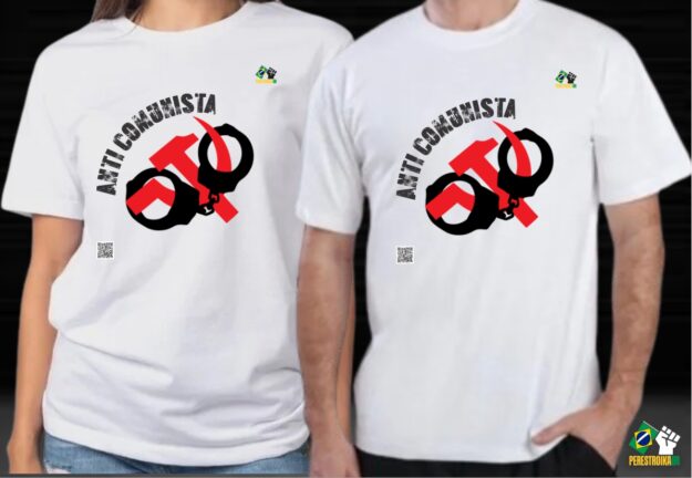 Anti Comunista - Camisa Unissex - Cor: branca - Imagem 3