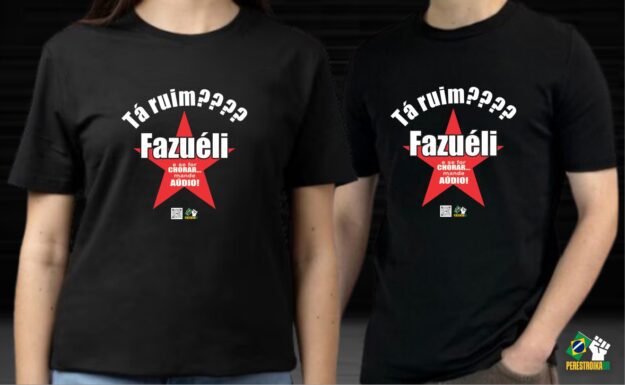 Fazuéli - Camisa Unissex - Cor: preta - Imagem 2