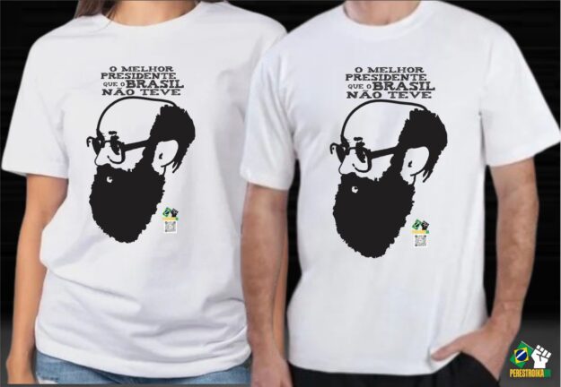 Enéas Carneiro 2 - Camisa Unissex - Cor: branca - Imagem 2