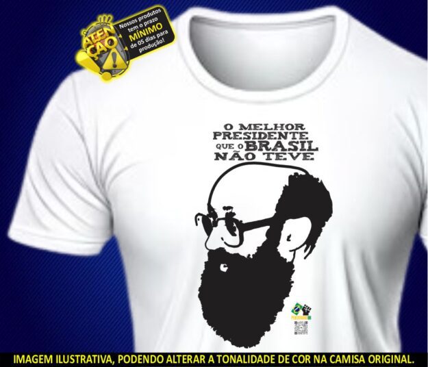 Enéas Carneiro 2 - Camisa Unissex - Cor: branca